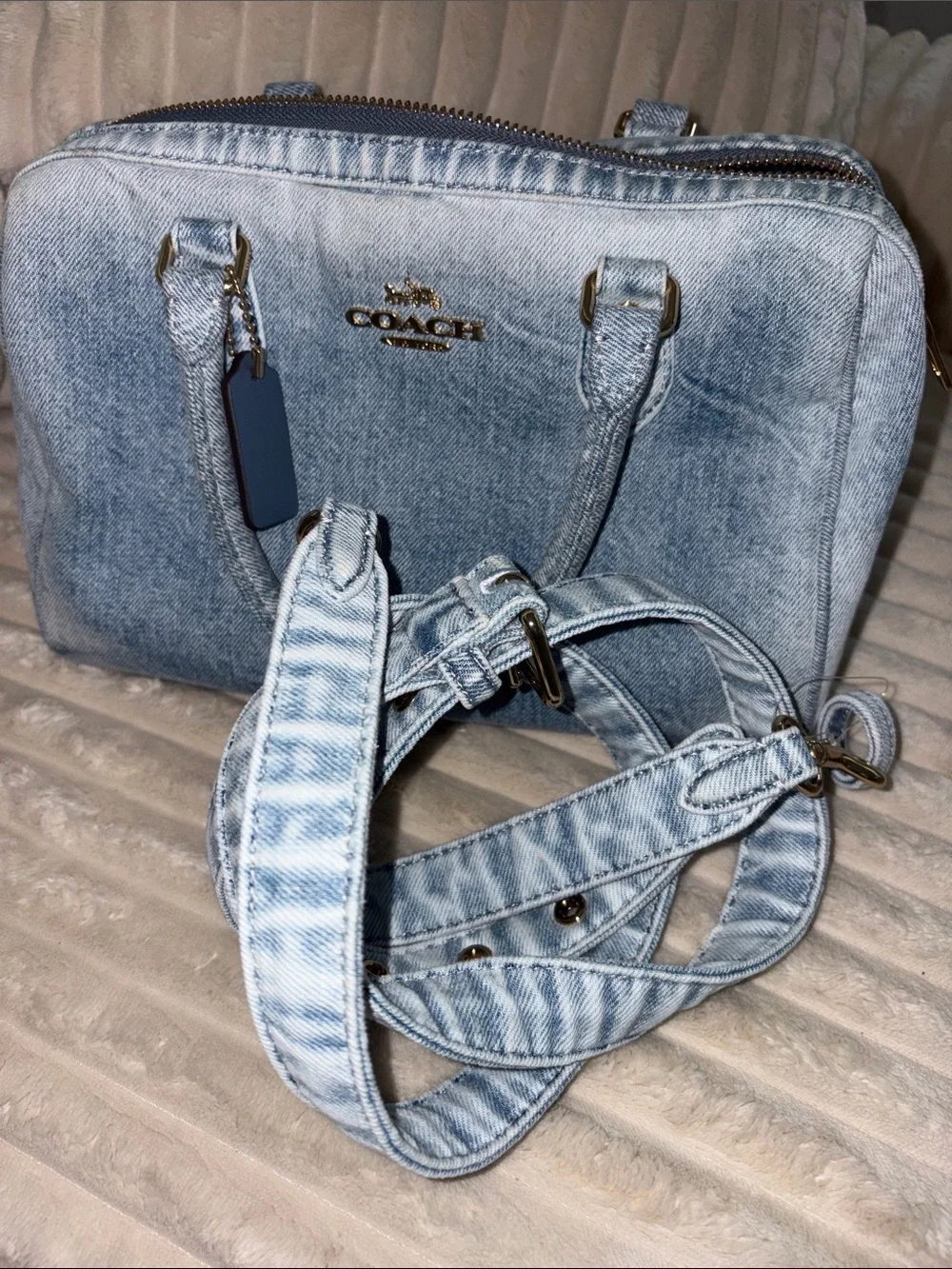 Coach medium denim